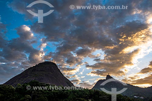  View of the Corcovado Mountain with the Christ the Redeemer (1931)  - Rio de Janeiro city - Rio de Janeiro state (RJ) - Brazil