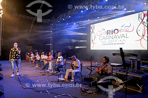  Show in Terreirao do Samba during the carnival - Roda de Samba with Joao Diniz, Juliana Diniz, Fred Camacho and Marcelinho Moreira  - Rio de Janeiro city - Rio de Janeiro state (RJ) - Brazil