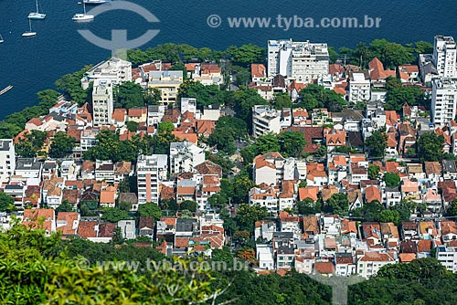  View of houses of Urca neighborhood from Sugar Loaf  - Rio de Janeiro city - Rio de Janeiro state (RJ) - Brazil