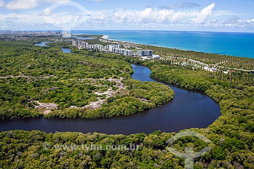  Aerial photo of the Reserva do Paiva neighborhood  - Cabo de Santo Agostinho city - Pernambuco state (PE) - Brazil