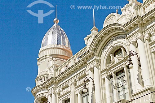  Detail of facade of the Juiz de Fora Municipal Palace - old City Hall  - Juiz de Fora city - Minas Gerais state (MG) - Brazil