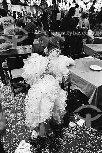  Detail of reveler during the last carnaval party - Municipal Theater of Rio de Janeiro  - Rio de Janeiro city - Rio de Janeiro state (RJ) - Brazil