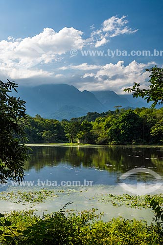  General view of lake - Guapiacu Ecological Reserve  - Cachoeiras de Macacu city - Rio de Janeiro state (RJ) - Brazil