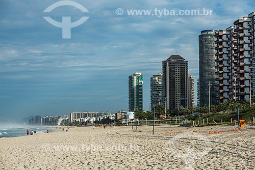  View of buildings - Barra da Tijuca Beach waterfront  - Rio de Janeiro city - Rio de Janeiro state (RJ) - Brazil