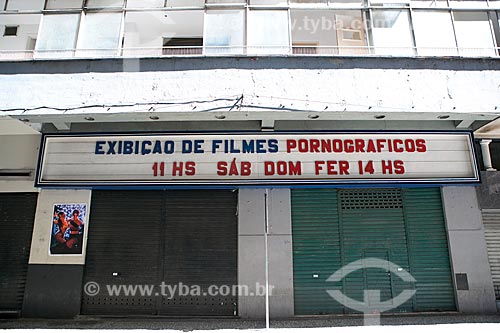  Cinema for pornographic films - Alvaro Alvim Street  - Rio de Janeiro city - Rio de Janeiro state (RJ) - Brazil