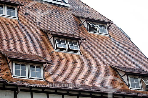  Detail of roof of building with enxaimel style  - Blumenau city - Santa Catarina state (SC) - Brazil