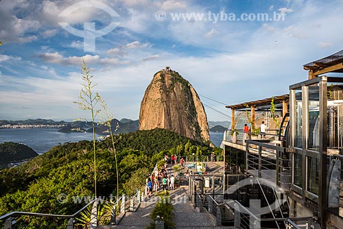  Cable car making the crossing between the Urca Mountain and Sugar Loaf  - Rio de Janeiro city - Rio de Janeiro state (RJ) - Brazil