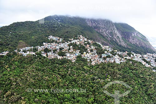  Aerial photo of the Vidigal Slum  - Rio de Janeiro city - Rio de Janeiro state (RJ) - Brazil