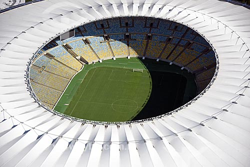 Aerial photo of the Journalist Mario Filho Stadium (1950) - also known as Maracana  - Rio de Janeiro city - Rio de Janeiro state (RJ) - Brazil