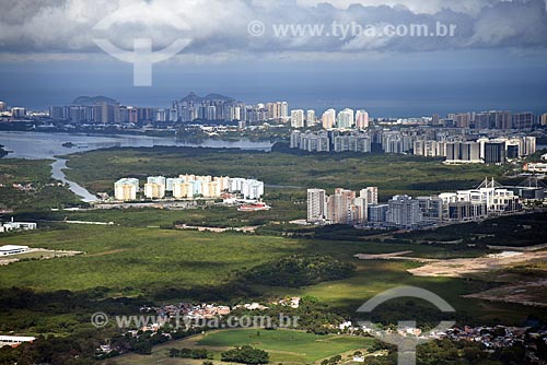  Aerial photo of the Barra da Tijuca neighborhood  - Rio de Janeiro city - Rio de Janeiro state (RJ) - Brazil