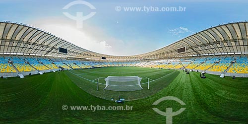  Inside of the Journalist Mario Filho Stadium (1950) - also known as Maracana - 360° photo  - Rio de Janeiro city - Rio de Janeiro state (RJ) - Brazil