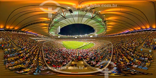  Inside of the Journalist Mario Filho Stadium (1950) - also known as Maracana - 360° photo  - Rio de Janeiro city - Rio de Janeiro state (RJ) - Brazil