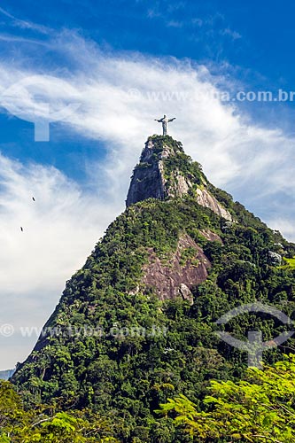  View of the Christ the Redeemer from Mirante Dona Marta  - Rio de Janeiro city - Rio de Janeiro state (RJ) - Brazil