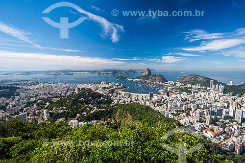  View of the Botafogo Bay from Mirante Dona Marta  - Rio de Janeiro city - Rio de Janeiro state (RJ) - Brazil