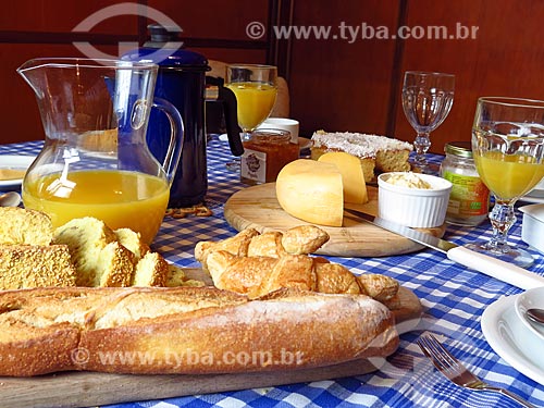  Detail of breakfast  - Gramado city - Rio Grande do Sul state (RS) - Brazil