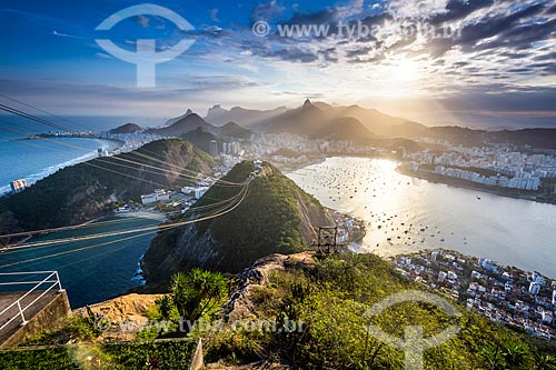  View of Sugar Loaf during crossing between the Urca Mountain  - Rio de Janeiro city - Rio de Janeiro state (RJ) - Brazil