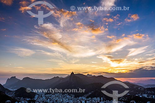  View of the Christ the Redeemer from Sugar Loaf  - Rio de Janeiro city - Rio de Janeiro state (RJ) - Brazil