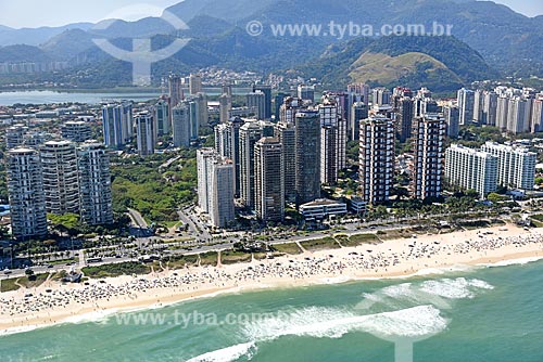  Aerial photo of the Barra da Tijuca Beach waterfront  - Rio de Janeiro city - Rio de Janeiro state (RJ) - Brazil
