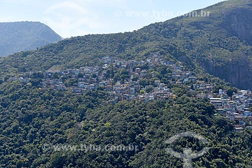  Aerial photo of the Vidigal Slum  - Rio de Janeiro city - Rio de Janeiro state (RJ) - Brazil