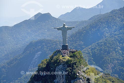  Aerial photo of the Christ the Redeemer  - Rio de Janeiro city - Rio de Janeiro state (RJ) - Brazil