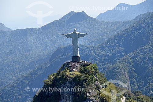  Aerial photo of the Christ the Redeemer  - Rio de Janeiro city - Rio de Janeiro state (RJ) - Brazil