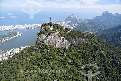  Aerial photo of the Christ the Redeemer  - Rio de Janeiro city - Rio de Janeiro state (RJ) - Brazil