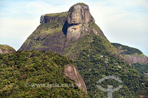  Aerial photo of the Rock of Gavea  - Rio de Janeiro city - Rio de Janeiro state (RJ) - Brazil