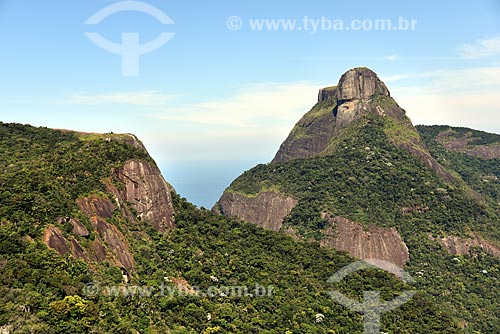  Aerial photo of the Rock of Gavea  - Rio de Janeiro city - Rio de Janeiro state (RJ) - Brazil