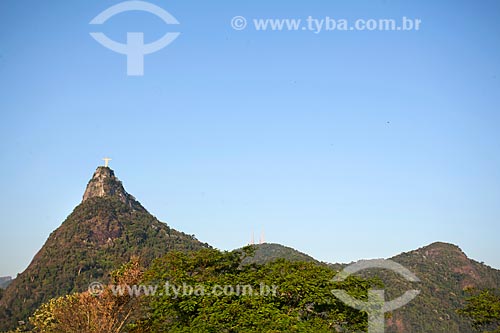  View of the Christ the Redeemer from Mirante Dona Marta  - Rio de Janeiro city - Rio de Janeiro state (RJ) - Brazil