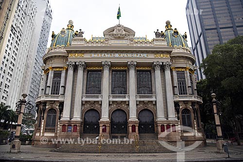  Facade of the Municipal Theater of Rio de Janeiro  - Rio de Janeiro city - Rio de Janeiro state (RJ) - Brazil