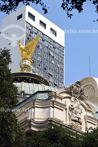  Detail of facade of the Municipal Theater of Rio de Janeiro  - Rio de Janeiro city - Rio de Janeiro state (RJ) - Brazil