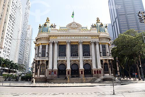  Facade of the Municipal Theater of Rio de Janeiro  - Rio de Janeiro city - Rio de Janeiro state (RJ) - Brazil
