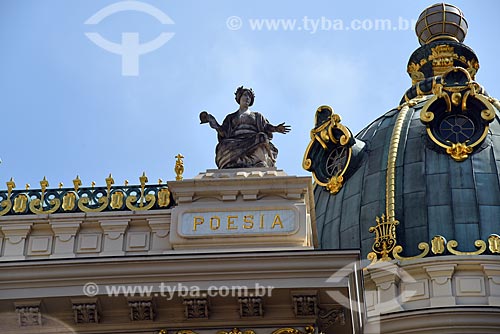  Detail of facade of the Municipal Theater of Rio de Janeiro  - Rio de Janeiro city - Rio de Janeiro state (RJ) - Brazil