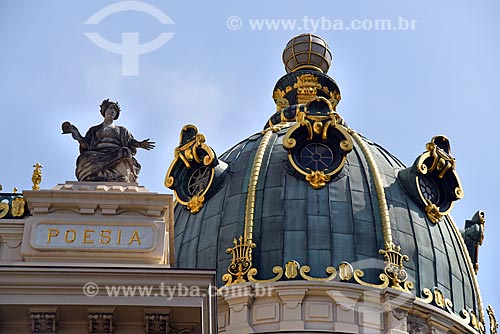  Detail of facade of the Municipal Theater of Rio de Janeiro  - Rio de Janeiro city - Rio de Janeiro state (RJ) - Brazil