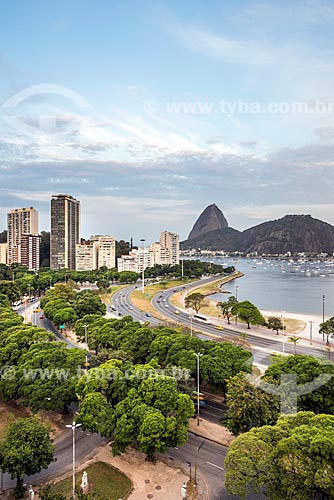  View of the Botafogo Bay with the Sugarloaf in the background  - Rio de Janeiro city - Rio de Janeiro state (RJ) - Brazil