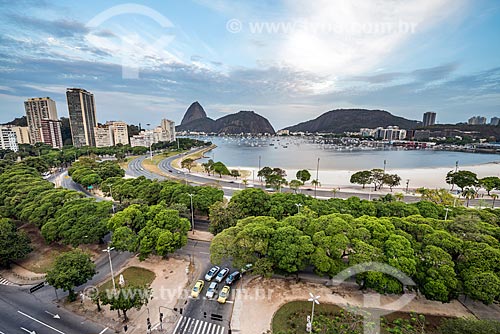  View of the Botafogo Bay with the Sugarloaf in the background  - Rio de Janeiro city - Rio de Janeiro state (RJ) - Brazil