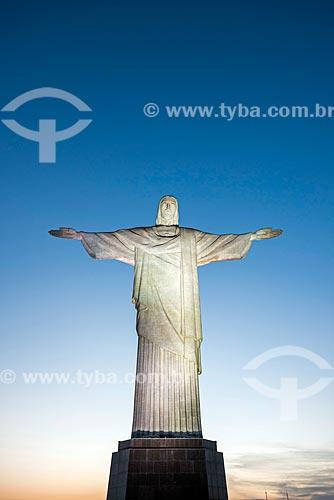  View of the sunset from Christ the Redeemer  - Rio de Janeiro city - Rio de Janeiro state (RJ) - Brazil