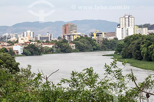  View of the Paraiba do Sul River with the Resende city in the background  - Resende city - Rio de Janeiro state (RJ) - Brazil