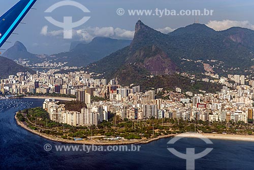  Aerial photo of Flamengo Landfill during flight over of the Rio de Janeiro city  - Rio de Janeiro city - Rio de Janeiro state (RJ) - Brazil