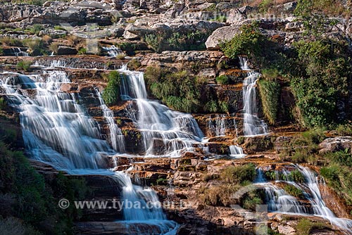  Waterfall - Sao Francisco River in the upper part of the Serra da Canastra  - Sao Roque de Minas city - Minas Gerais state (MG) - Brazil