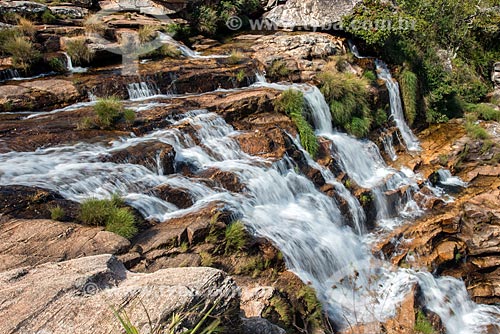  Waterfall - Sao Francisco River in the upper part of the Serra da Canastra  - Sao Roque de Minas city - Minas Gerais state (MG) - Brazil