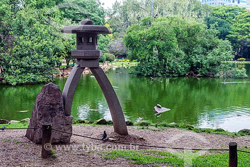  View of lake - Moinhos de Vento Park (Windmill Park)  - Porto Alegre city - Rio Grande do Sul state (RS) - Brazil