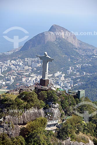  Aerial photo of the Christ the Redeemer  - Rio de Janeiro city - Rio de Janeiro state (RJ) - Brazil