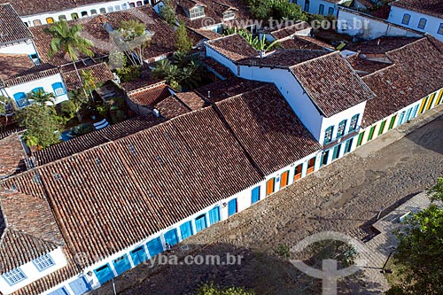  Picture taken with drone of the historic center of Paraty city  - Paraty city - Rio de Janeiro state (RJ) - Brazil