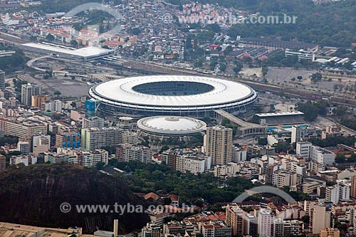  Aerial photo of the Journalist Mario Filho Stadium (1950) - also known as Maracana  - Rio de Janeiro city - Rio de Janeiro state (RJ) - Brazil