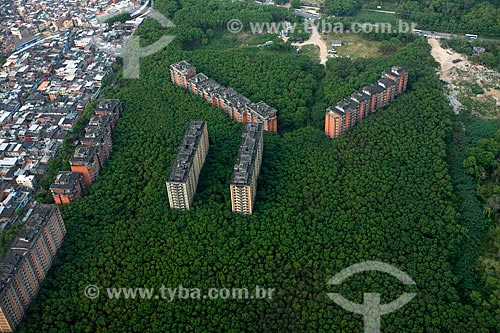  Aerial photo of the abandoned buildings near to Rio das Pedras Slum  - Rio de Janeiro city - Rio de Janeiro state (RJ) - Brazil