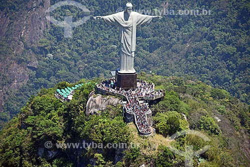  Aerial photo of the Christ the Redeemer  - Rio de Janeiro city - Rio de Janeiro state (RJ) - Brazil