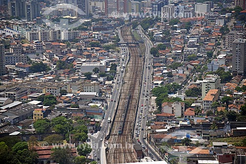  Aerial photo of the railroad  - Rio de Janeiro city - Rio de Janeiro state (RJ) - Brazil