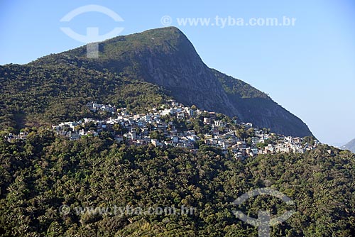  Aerial photo of the Vidigal slum  - Rio de Janeiro city - Rio de Janeiro state (RJ) - Brazil