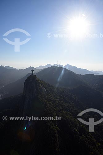  Aerial photo of the Christ the Redeemer (1931)  - Rio de Janeiro city - Rio de Janeiro state (RJ) - Brazil